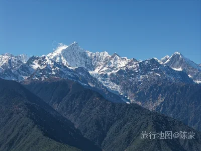 德钦县航拍照片