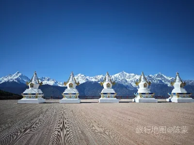 德钦县航拍照片