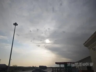 额济纳旗航拍照片